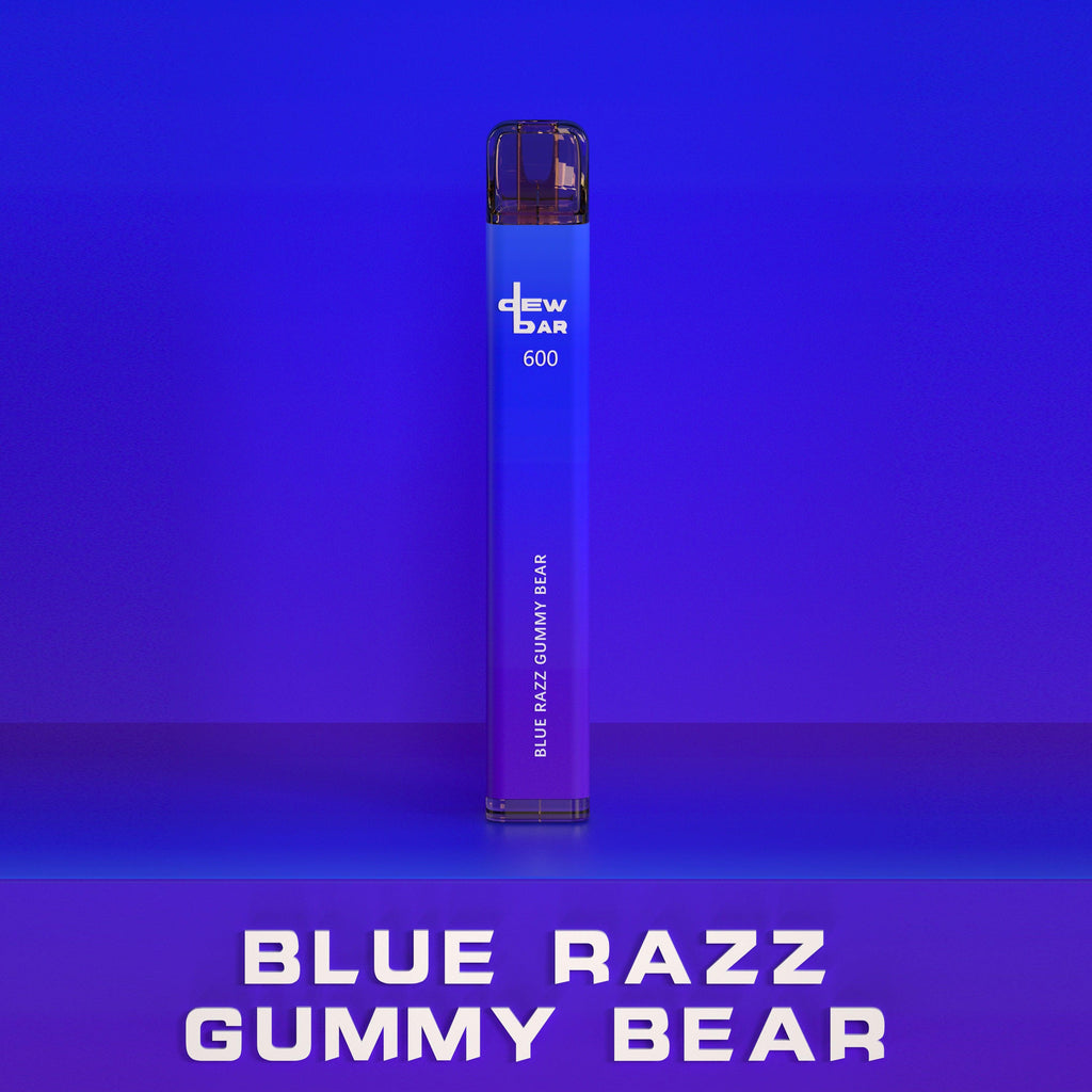 Dew Bar 600 Blue Razz Gummy Bear Disposable Royal Vapes Dew Bar 600 Blue Razz Gummy Bear Disposable Royal Vapes
