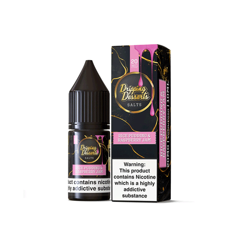 Dripping Desserts Rice Pudding & Raspberry Jam Nic Salt 10ml 10mg