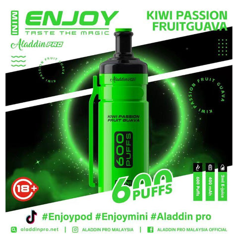 Enjoy Mini Kiwi Passionfruit Guava 600 Disposable Vape