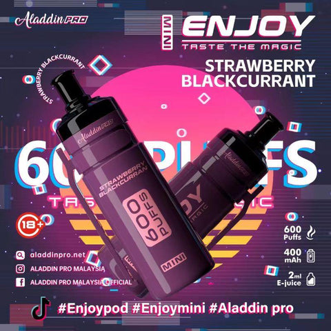 Enjoy Mini Strawberry Blackcurrant 600 Disposable Vape