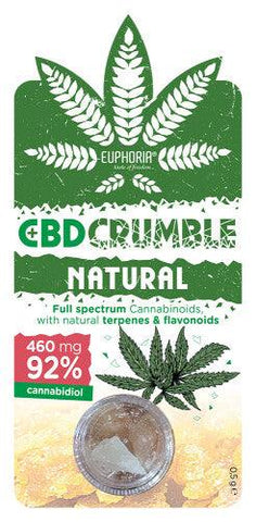 Euphoria Natural CBD Crumble 460mg (92%) 0.5g