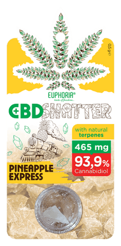 Euphoria Pineapple Express CBD Shatter 465mg (93.9%) 0.5g
