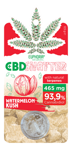 Euphoria Watermelon Kush CBD Shatter 465mg (93.9%) 0.5g