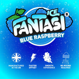 Fantasi Blue Raspberry Ice Nic Salt 10ml 10mg