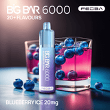 Feoba Big Bar Blueberry Ice 6000 Disposable Vape 20mg
