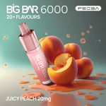 Feoba Big Bar Juicy Peach 6000 Disposable Vape