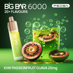 Feoba Big Bar Kiwi Passion Fruit Guava 6000 Disposable Vape 20mg