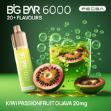 Feoba Big Bar Kiwi Passion Fruit Guava 6000 Disposable Vape 20mg