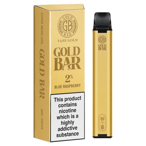 Gold Bar Blue Raspberry Disposable