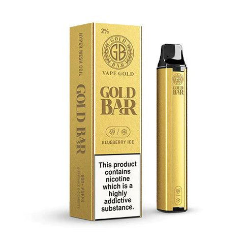 Gold Bar Blueberry Ice Disposable