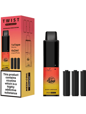 Happy Vibes Twist Berry Lemonade 2400 Disposable 20mg