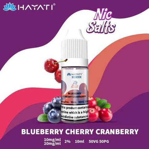Hayati Pro Max Nic Salts Blueberry Cherry Cranberry Nic Salt 10ml 10mg