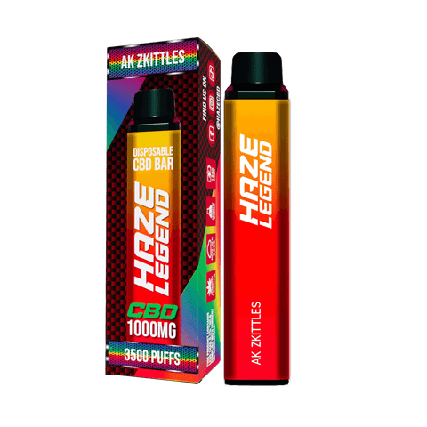 Haze Legend CBD Ak Zkittles 3500 CBD Disposable