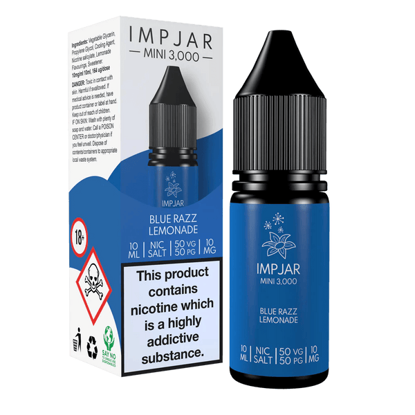 Imp Jar 3000 Blue Razz Lemonade Nic Salt 10ml – Royal Vapes