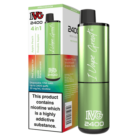 IVG 2400 Apple Edition (Multi Flavour) 2400 Disposable 20mg
