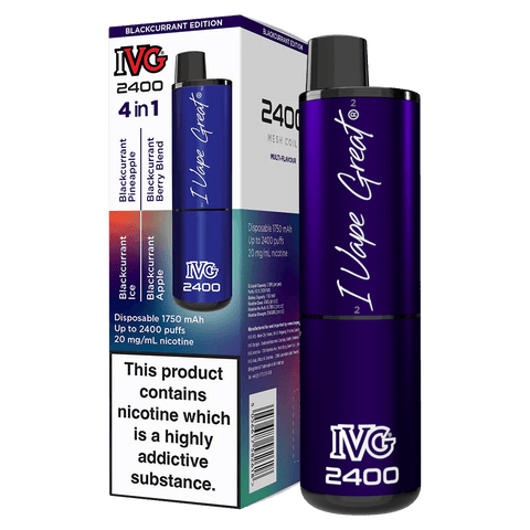 IVG 2400 Blackcurrant Edition (Multi Flavour) 2400 Disposable 20mg