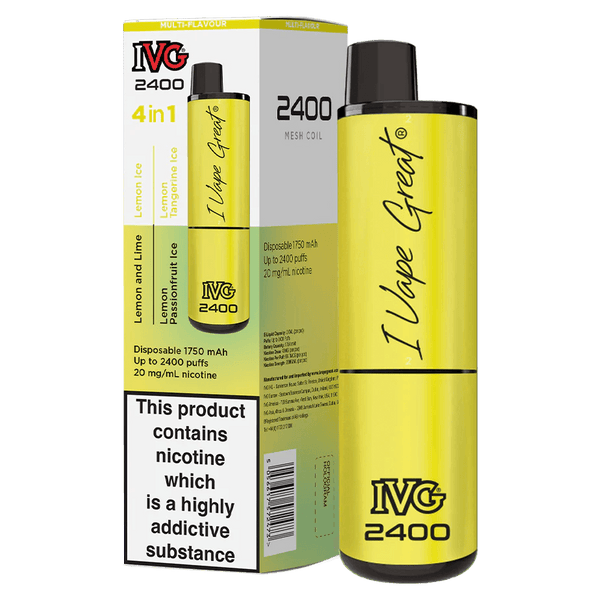 IVG 2400 Lemon Edition (Multi Flavour) 2400 Disposable – Royal Vapes