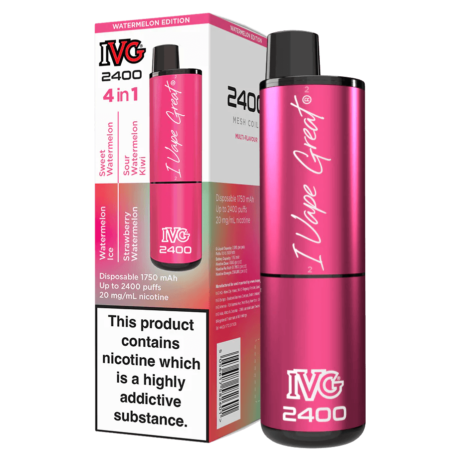IVG 2400 Watermelon Edition (Multi Flavour) 2400 Disposable – Royal Vapes