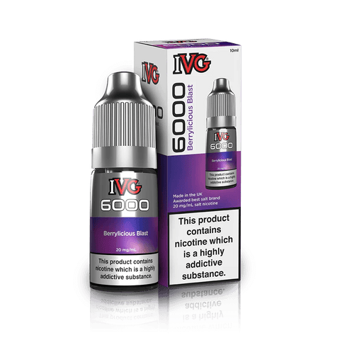 IVG 6000 Berrylicious Blast Nic Salt 10ml 10mg