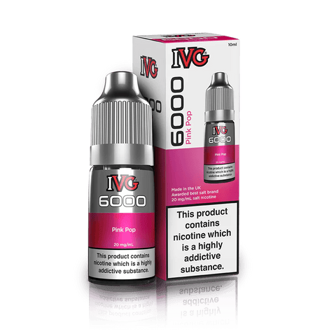 IVG 6000 Pink Pop Nic Salt 10ml 10mg