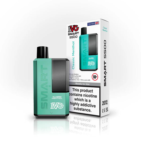 IVG SMART 5500 Classic Menthol 5500 Disposable Vape Royal Vapes IVG SMART 5500 Classic Menthol 5500 Disposable Vape Royal Vapes