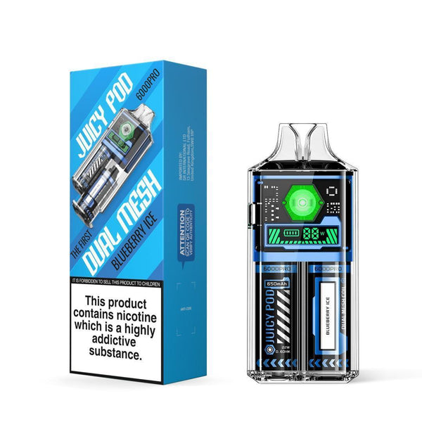 Pomegranate Ice Hayati Pro Max Plus 6K Disposable Vape 20mg - Blueberry  Pomegranate