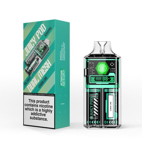 Juicy Pod 6000 Pro Lemon Lime 6000 Disposable Vape
