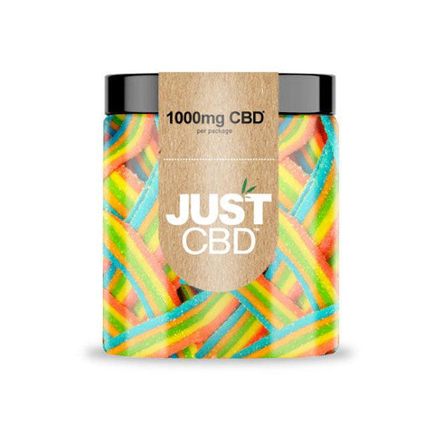 Just CBD Rainbow Ribbons CBD Gummies Jar 1000mg