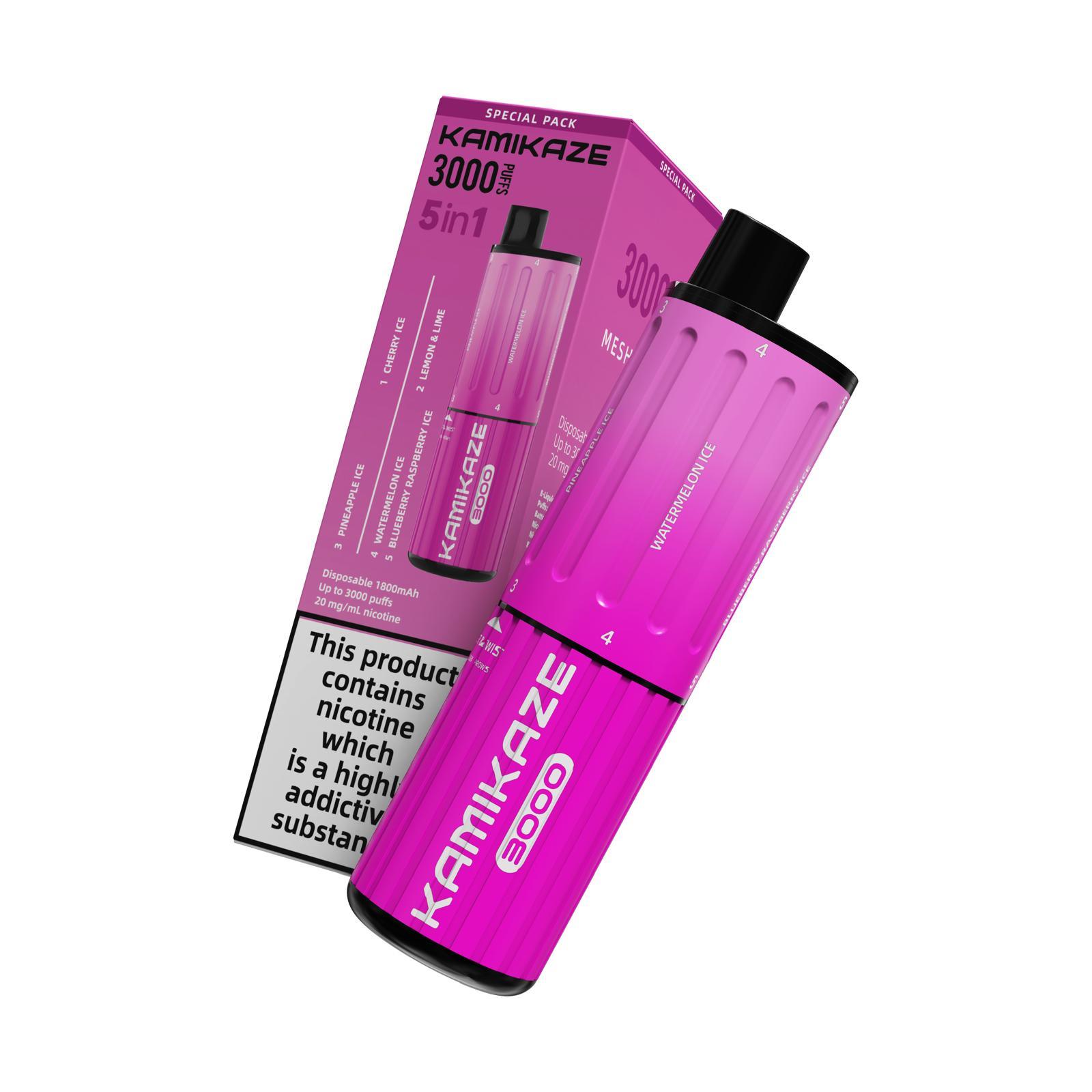 Kamikaze 3000 5 in 1 Disposables – Royal Vapes