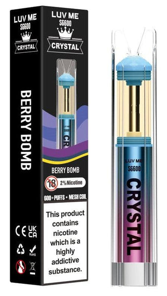 LUV ME SG600 Crystal Berry Bomb Disposable  Royal Vapes