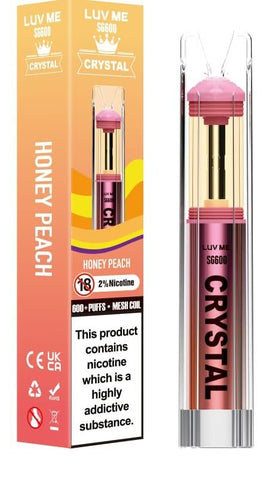 LUV ME SG600 Crystal Honey Peach Disposable