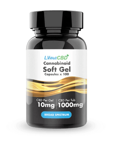 LVWell Broad Spectrum CBD Soft Gel Capsules 200mg