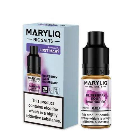 MaryLiq by Lost Mary Blueberry Sour Raspberry Nic Salt 10ml 20mg