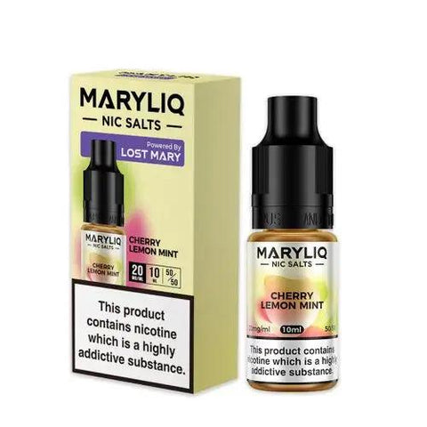MaryLiq by Lost Mary Cherry Lemon Mint Nic Salt 10ml 20mg