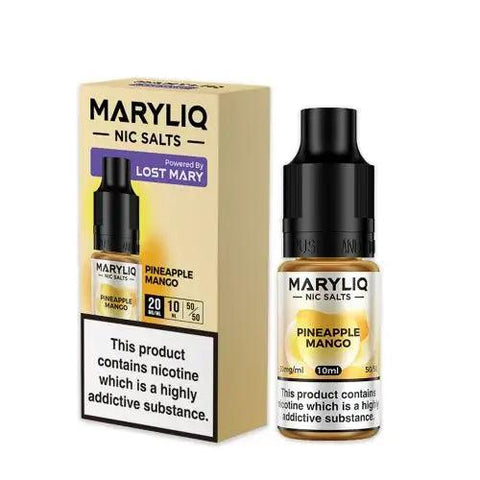 MaryLiq by Lost Mary Pineapple Mango Nic Salt 10ml 20mg