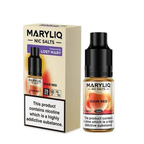 MaryLiq by Lost Mary Sour Red Nic Salt 10ml 20mg