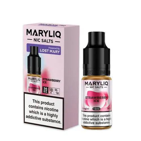 MaryLiq by Lost Mary Strawberry Ice Nic Salt 10ml 20mg