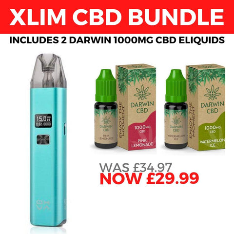 OXVA Xlim V2 & 2 Darwin 1000mg CBD eLiquids