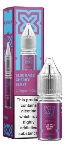 Pod Salt Nexus Blue Razz Cherry Blast Nic Salt 10ml 5mg
