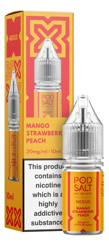 Pod Salt Nexus Mango Strawberry Peach Nic Salt 10ml 5mg