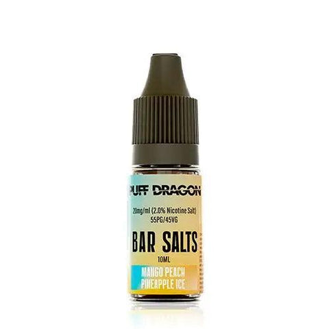 Puff Dragon Bar Salts Mango Peach Pineapple Ice Nic Salt 10ml 10mg