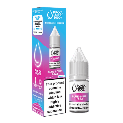 Pukka Juice 5000+ Blue Sour Razz Nic Salt 10ml 10mg