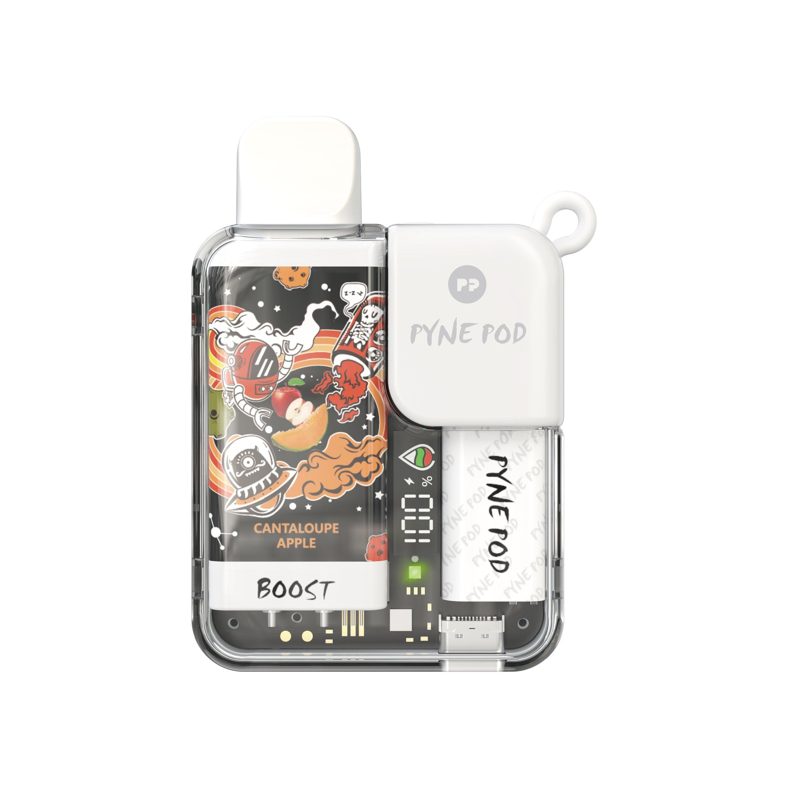 Pod Boost Cantaloupe PYNE POD BOOST 8500 Puffs Disposable Vape Cantaloupe  Apple - Dubai Vape Store Pyne Pod Boost Cantaloupe Apple 8500 Disposable 2  Australia
