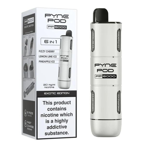 6000 puff disposable vape uk Pyne Pod PP6000 Exotic Edition (6 in 1) 6000 Disposable Vape – Royal Vapes