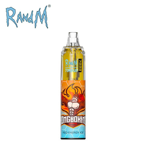 Randm Tornado 7000 0mg Red Energy Ice 7000 Disposable