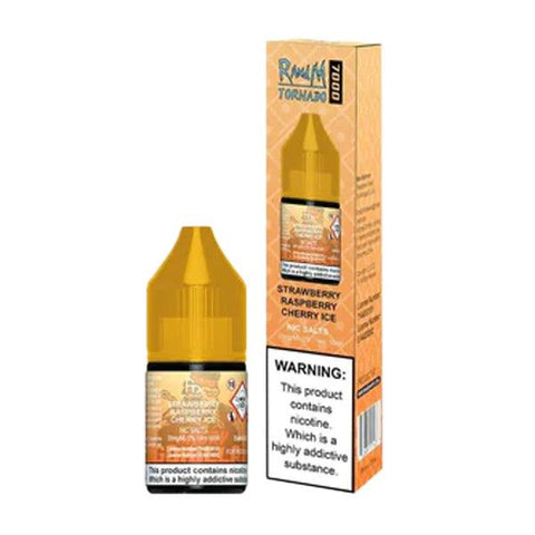 RandM Tornado 7000 Nic Salts Strawberry Raspberry Cherry Ice Nic Salt 10ml 10mg