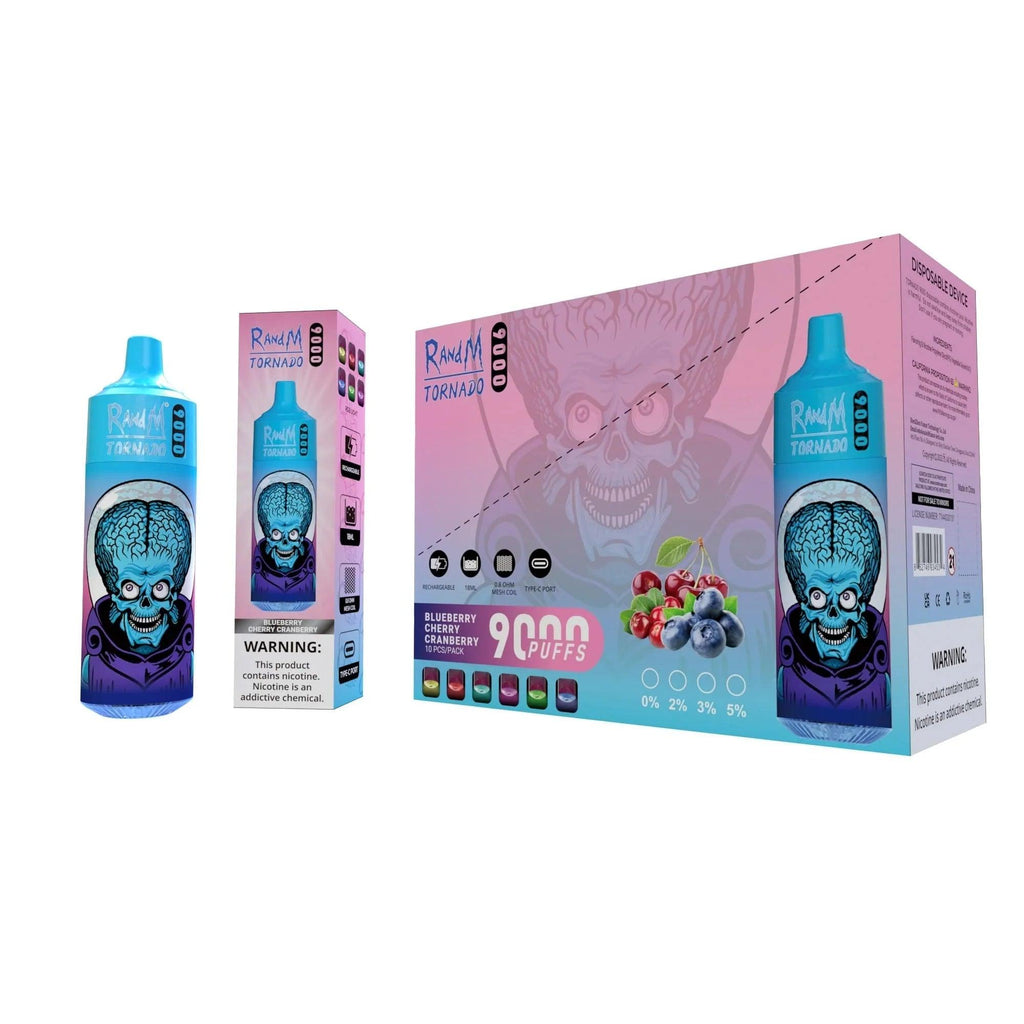 Randm Tornado 9000 0mg Blueberry Cherry Cranberry 9000 Disposable Royal Vapes Randm Tornado 9000 0mg Blueberry Cherry Cranberry 9000 Disposable Royal Vapes