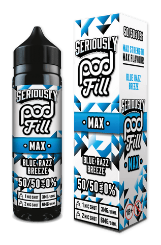 Seriously Pod Fill Max Blue Razz Breeze 50ml