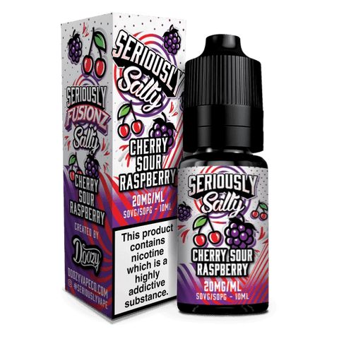 Seriously Salty Fusionz Cherry Sour Raspberry Nic Salt 10ml 5mg