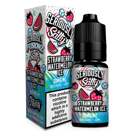 Seriously Salty Fusionz Strawberry Watermelon Ice Nic Salt 10ml 5mg